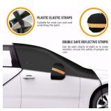 GLOUE Car Windshield Snow Cover with Side Mirror Covers, Fits for Most Vehicles, Cars Trucks Vans and SUVs, Mirror Snow Covers Protects Windshield and Wipers from Weatherproof, Rain, Sun, Frost ** see