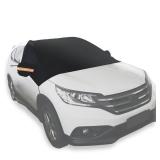GLOUE Car Windshield Snow Cover with Side Mirror Covers, Fits for Most Vehicles, Cars Trucks Vans and SUVs, Mirror Snow Covers Protects Windshield and Wipers from Weatherproof, Rain, Sun, Frost ** see