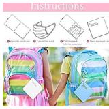 4 Pack Reusable and Portable Face Masks, 4 Color Recyclable Storage Organizer, for Kids, Adults