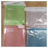 4 Pack Reusable and Portable Face Masks, 4 Color Recyclable Storage Organizer, for Kids, Adults