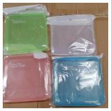 4 Pack Reusable and Portable Face Masks, 4 Color Recyclable Storage Organizer, for Kids, Adults