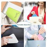 4 Pack Reusable and Portable Face Masks, 4 Color Recyclable Storage Organizer, for Kids, Adults