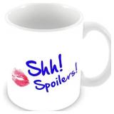 Geek details Shhh Spoilers. Coffee Mug, 11 oz, White