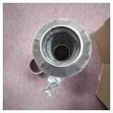 51mm Universal Motorcycle ATV Frosting Stainless Steel Exhaust Pipe Muffler M2R1