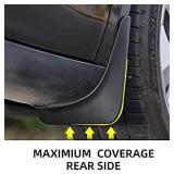 4pcs Compatible with Tesla Model 3 2016-2021 Splash Guards Mudguards, No Drilling Holes Needed, Fender Accessories