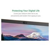 Webcam Case (2 Pack), Ultra Thin Metal for MacBook Pro, iMac, Laptop, PC, iPad Pro, iPhone 8/7/6 Plus, Protect Your Visual Impression [Black