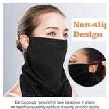 3PACK FACE COVERINGS BANDANA STYLE WITH EAR LOOPS ** CAN USE FOR SCARF OR HAIR TOO COLORS VARY