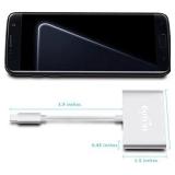 Newest Multiport Hub USB Converter ikling Portable Charging USB C USB Aluminum Alloy Adapter for MacBook, GOLD ** can be used with any c type