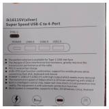 Newest Multiport Hub USB Converter ikling Portable Charging USB C USB Aluminum Alloy Adapter for MacBook, GOLD ** can be used with any c type