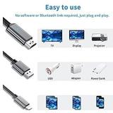 Lighting to HDMI Cable, HDMI Cable for Phone, 1080P Cable for Phone Pad, Digital AV Adapter, HDTV Cable, Compatible with XR / X / 8/7/6 Phone, Pad Air / Mini / Pro / Pod Touch to TV / projector