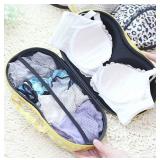 Portable zipper storage bag for bra and underwea