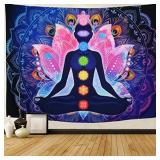 Seven Chakras Tapestry for Yoga, Wall Meditation, Indian Colorful Mandala Tapestry Hippie Chakra Wall Hanging Tapestry for Study Room** see last pics for design