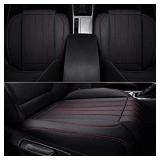 KAILADITE Car Seat Cover Pu Car Cushion, Front Seat Lower Protector, Artificial Leather, Breathable, Non-slip, Full Hem - 90% Car (SUV, MPV) (Size: 20.47 20.3) - 1 Piece