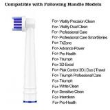 Oral B Braun Compatible Replacement Toothbrush Heads, 4 Pack Professional Electric Toothbrush Heads for Oral-B 7000 / Pro 1000/9600/500/3000/8000** bonus 2 packs per lot