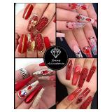 Rhinestones for Nails Mixed Shape Nail Gems Jewels with Rhinestone for DIY Nail Art