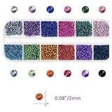 Flat Back Sharp/Half round Rhinestone Multicolor Crystal Gem for Nail Decoration Craft DIY Facial Make Up