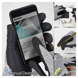 Level 5 Cut Resistant Gloves Cru553, 3D Comfort Stretch Fit, Power Grip, Durable Foam Nitrile, Pass FDA Food Contact, Smart Touch, Thin & Lightweight, Grey 9 (L) 1 Pair unbranded