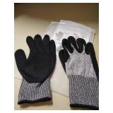 Level 5 Cut Resistant Gloves Cru553, 3D Comfort Stretch Fit, Power Grip, Durable Foam Nitrile, Pass FDA Food Contact, Smart Touch, Thin & Lightweight, Grey 9 (L) 1 Pair unbranded