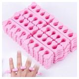50pcs Soft Foam Sponge Toe Separators Finger Dividers Soft Sponge Finger Divider Spacer Nail Art Manicure Pedicure Tools Gel Polish Coating Painting Pedicure Manicure Accessories Tools purple not pink