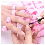 50pcs Soft Foam Sponge Toe Separators Finger Dividers Soft Sponge Finger Divider Spacer Nail Art Manicure Pedicure Tools Gel Polish Coating Painting Pedicure Manicure Accessories Tools purple not pink