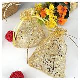 100pcs Drawstring Organza Bag 5x3.5 