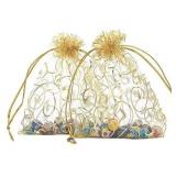 100pcs Drawstring Organza Bag 5x3.5 