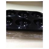 &J 6 Cavity Semi Sphere Silicone Mold For Chocolate, Cake, Jelly, Pudding, Round Shape Half Candy Mold, Non Stick, BPA Free Silicone(Black, 3 Pack) mini sized