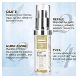 Anti Ageing Eye Serum - Eye Cream - Anti Wrinkle Eye Serum for Puffy Eyes, Dark Circles, Eye Bags, Crows Feet, Wrinkles,Reduces Wrinkles Saggy Skin Puffy Eyes