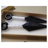 Large Plastic Kunai Launchers for Throwing Japanese Ninja Blades, Cosplay Props, White