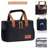 LAKIDAY Insulated Lunch Box for Women / Men / Kids, Reusable, Lunch Box Container with Adjustable Shoulder Strap, Leak Proof for Work / Picnic / Hiking / Beach / Fishing