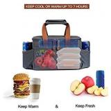 LAKIDAY Insulated Lunch Box for Women / Men / Kids, Reusable, Lunch Box Container with Adjustable Shoulder Strap, Leak Proof for Work / Picnic / Hiking / Beach / Fishing