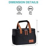 LAKIDAY Insulated Lunch Box for Women / Men / Kids, Reusable, Lunch Box Container with Adjustable Shoulder Strap, Leak Proof for Work / Picnic / Hiking / Beach / Fishing