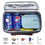 LAKIDAY Insulated Lunch Box for Women / Men / Kids, Reusable, Lunch Box Container with Adjustable Shoulder Strap, Leak Proof for Work / Picnic / Hiking / Beach / Fishing