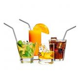 Stainless Steel Drinking Straws, Fits Ozark Trail 20 Ounce Tumbler - Strong Reusable Eco Friendly, Set of 6 with 2 Cleaning Brushes bonus includes 6 straight as well