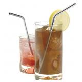 Stainless Steel Drinking Straws, Fits Ozark Trail 20 Ounce Tumbler - Strong Reusable Eco Friendly, Set of 6 with 2 Cleaning Brushes bonus includes 6 straight as well