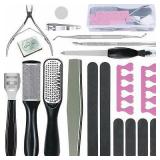 4pmla 20 in 1 Professional Stainless Steel Exfoliation Calluses Foot Care