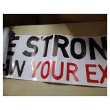 Be Stronger Than Your Excuses Wall Decal Inspirational Motivational Decor Quote Positive Wall Art Vinyl Gym Sticker School Classroom Decor varies from stock photo