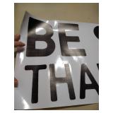 Be Stronger Than Your Excuses Wall Decal Inspirational Motivational Decor Quote Positive Wall Art Vinyl Gym Sticker School Classroom Decor varies from stock photo