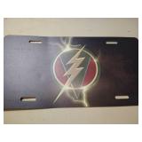 The Flash metal license plate
