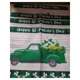 4 pack St.Patricks day place mats buffalo plaid and farm truck