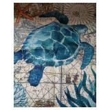 2 pack sea turtle nautical throw pillow cover 18x18 inches