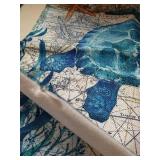 2 pack sea turtle nautical throw pillow cover 18x18 inches