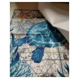 2 pack sea turtle nautical throw pillow cover 18x18 inches