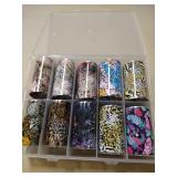 Roll Animal Print Nail Foil Transfer Sticker,Snake Leopard Skin Nail Art Transfer Decals,Colorful Holographic Transfer Foils for Women Girl Nail Design Decoration varies from stock photo