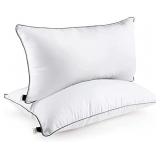 SUMITU Bed Pillows for Sleeping 2 Pack queen , Hypoallergenic Pillow for Side and Back Sleeper, Soft Hotel Collection Gel Pillows Set of 2, Down Alternative Cooling Pillow