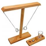 Hook and Ring Toss Game for Kids and Adults, Assembly Required - Table Top Toy Indoor and Outdoor, Family and Bar Games, 2 Players, Gifts for Men