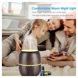 URPOWER ESSENTIAL OIL DIFFUSER, 230ML DIFFUSERS FOR ESSENTIAL OILS SUPER QUIET WOOD GRAIN AROMATHERAPY OIL DIFFUSEr