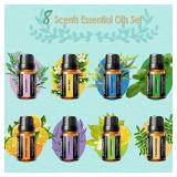 URPOWER ESSENTIAL OIL DIFFUSER, 230ML DIFFUSERS FOR ESSENTIAL OILS SUPER QUIET WOOD GRAIN AROMATHERAPY OIL DIFFUSEr