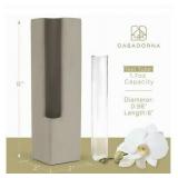 Casadorna Orchid Vase Polished Concrete, Concrete Orchid Vase
