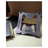 Laptop Stand Adjustable Computer Stand Aluminum Riser Holder Compatible with MacBook Air Pro, HP, Dell, More 10-17.3" Laptops Collapsible and Non-Slip Metal